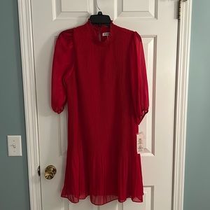 Nanette Lepore Red 3/4 sleeeve dress